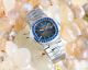 Super High Quality Patek Philippe Nautilus Cal.324 Blue Emerald Bezel and White Dial 40mm (15)_th.jpg